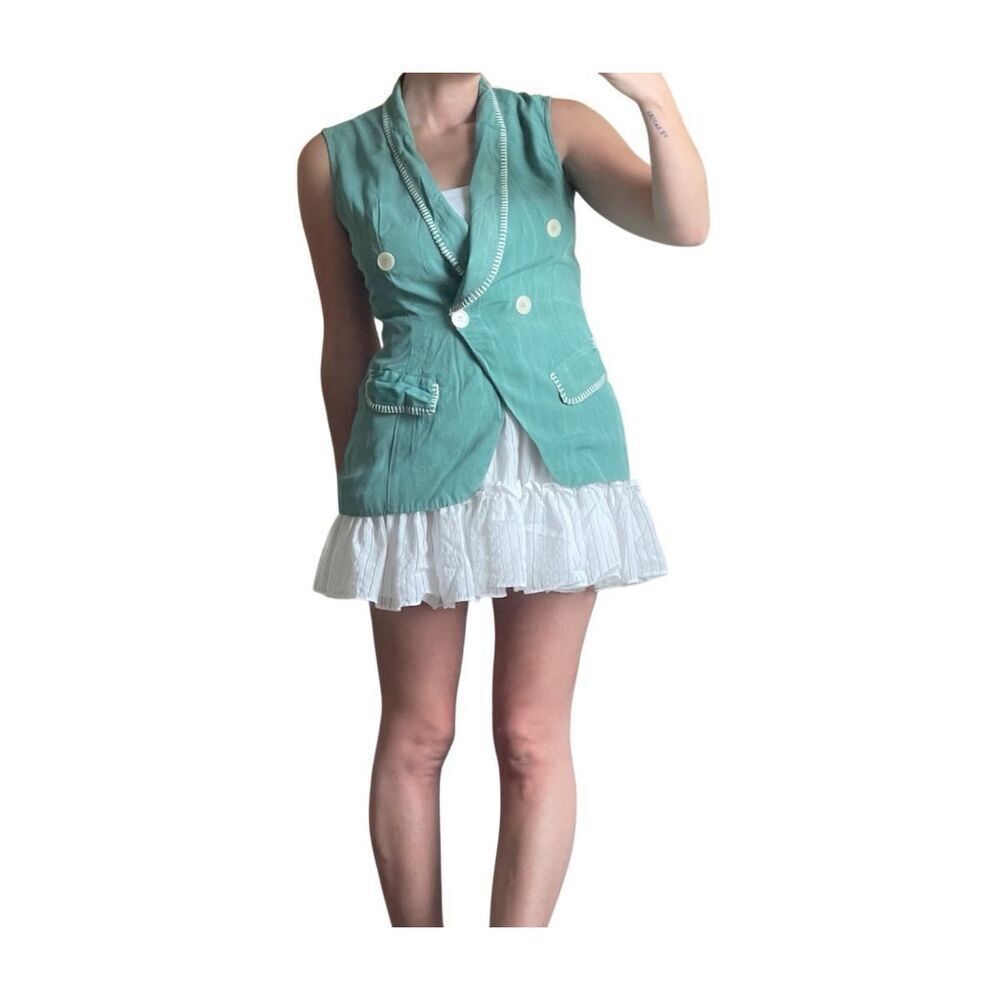 Vintage Scarlett Double-Breasted‎ Vest – Size 9/10 – Made in USA